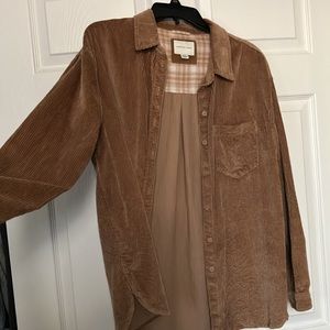 American Eagle Oversized Corduroy Button Down never worn